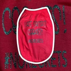 Hand Crafted Funny dog a Christmas Tshirt, holiday dog shirt, funny‎ dog clothes